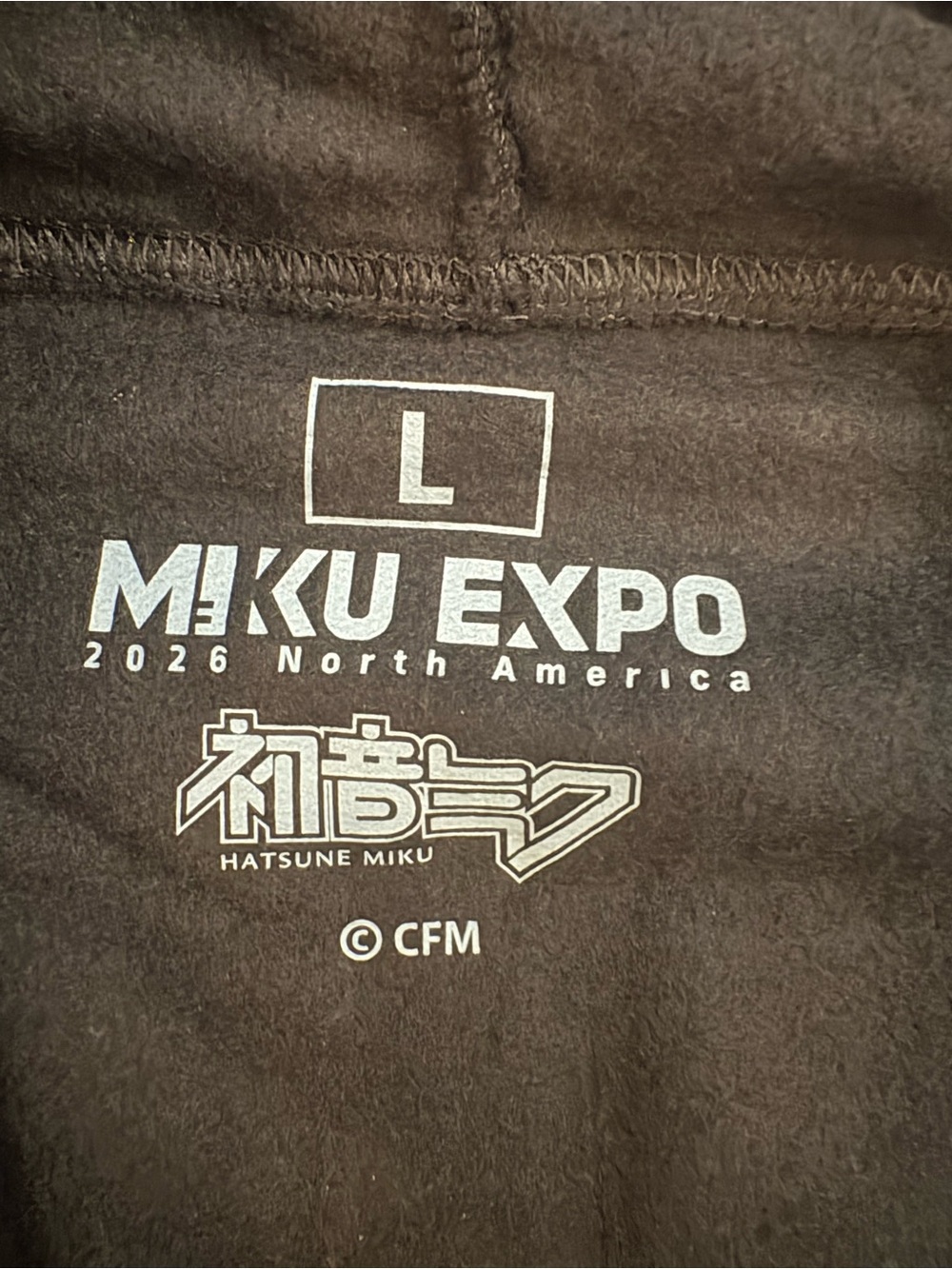 Miku Expo 2026 Black Zip Hoodie with Pink Graphics NWOT - Picture 6 of 9